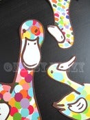 Image of Hungry Ducks Removable Fabric Wall Decal