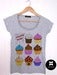 Image of T-shirt Cupcakes Crazzz by Dadawan  