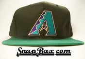 Image of VINTAGE ARIZONA DIAMOND BACKS BLACK SNAPBACK CAP
