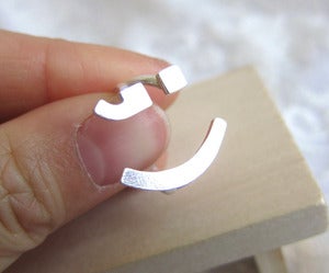 Image of Wink Smile Happy Face Ring ;) - Handmade Silver rings