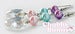 Image of Glass Heart Earrings
