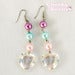Image of Glass Heart Earrings