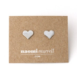 Image of Heart Studs | Silver
