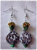 Image of Sugar Skull / Leopard earrings
