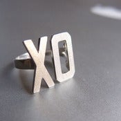 Image of XO Ring, Hugs & Kisses - Handmade Silver Ring