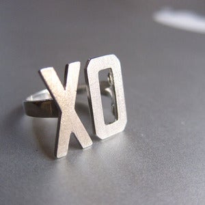 Image of XO Ring, Hugs & Kisses - Handmade Silver Ring