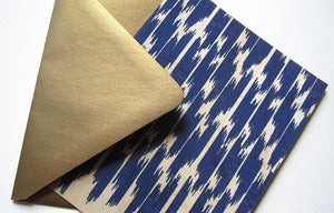 Image of Wood Card Ikat Assortment