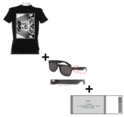 Image of T-shirt + Sunglasses + Ticket