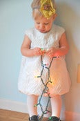 Image of Silver Brocade Bubble Dress - 12 MO
