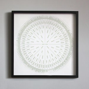Image of 7 Generation Sunburst Family Tree | 24"x24"