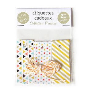 Image of Etiquettes cadeaux - Collection Poudrée