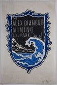 Image of Woodblock Print: Alex Diamond | The Alex Diamond Mining Company