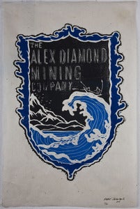 Image of Woodblock Print: Alex Diamond | The Alex Diamond Mining Company