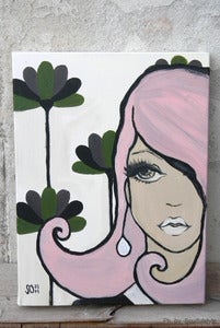 Image of PINK OCTOBER Painted Canvas