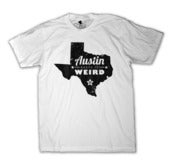 Image of AUSTIN KEEPS IT WEIRD MAP - WHITE 