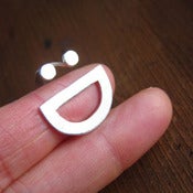 Image of Happy Face Ring :D - Handmade Silver Ring