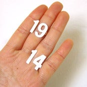 Image of Custom Number Ring- Handmade Silver Rings