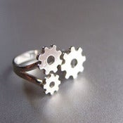 Image of Gears - Handmade Silver Ring