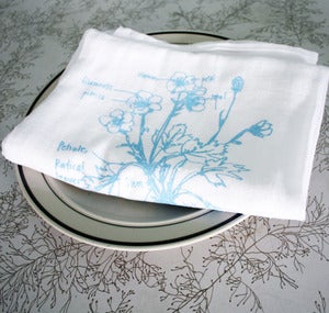 Image of pretty botanical tea towels