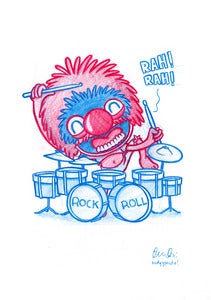 Image of Daily Doodle #31: Animal! RAH RAH!