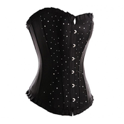 Image of Black Diamante Corset