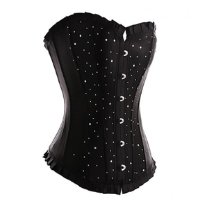 Image of Black Diamante Corset