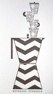 Image of Expresso Yourself Letterpress Notecards