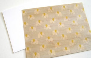 Image of Elephants Wood Cards