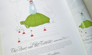 Image of Aesop's Fables Hare and Tortoise Poster