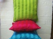 Image of 100% silk 40cm square cushion covr (assorted styles and colours)