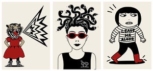 Image of *NEW* Set of 3 Female/Beast Stickers