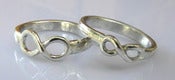 Image of Sterling Silver Infinity Wedding Ring 