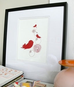 Image of Pommebirds Letterpress Print limited edition