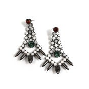 Image of Immortal Beloved Statement Crystal Earrings - Multi