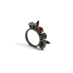 Image of Immortal Beloved Ring w/Spike & Crystal - Multi 