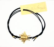 Image of Black Bumblebee Friendship Bracelet