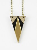 Image of Deco triangle necklace