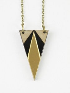 Image of Deco triangle necklace