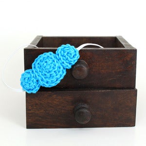 Image of Three Rosette headband in Turquoise