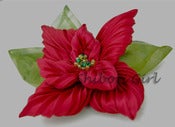 Image of poinsettia broach