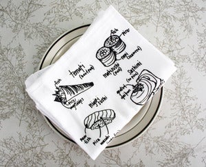 Image of Sushi Lover - floursack dish towels