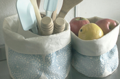 Image of gypsy crotchet print basket set