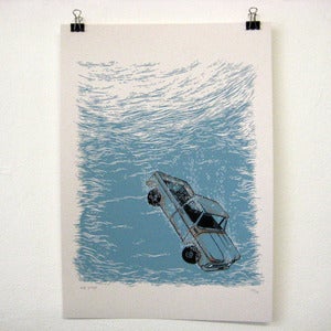 Image of 'The Day Texas Sank...' A3 print by Mat Pringle