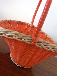 Image of PANIER EN SCOUBIDOU VINTAGE REF.370
