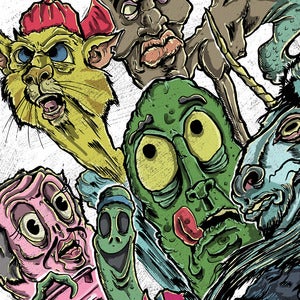 Image of Marc M. with Characters Mini-Poster