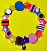 Image of Dollies Liquorice Allsorts Multicoloured Bracelet (Sprog edition)