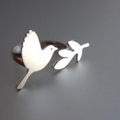 Image of Peace Bird Ring - Handmade Silver Ring 