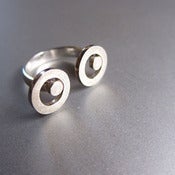 Image of Mr. Googly Eyes - Handmade Silver Ring