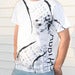 Image of Man's T-shirt Cyrillic Wear Urban Russian CCCP USSR White 2