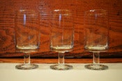 Image of Set of 8 Mid Century Style Wine Glasses